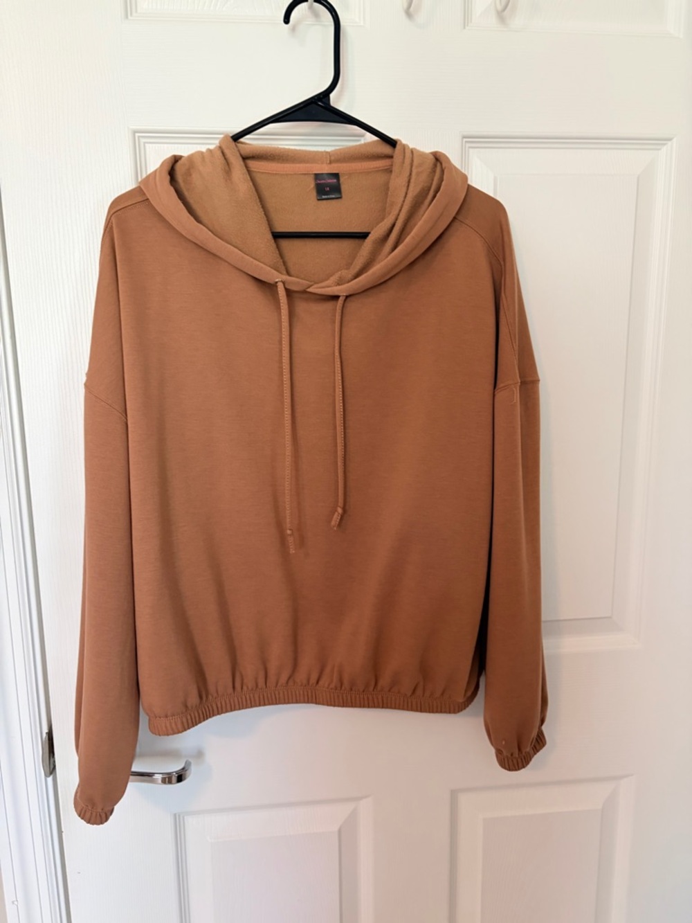 Sean Collection Brown Cropped Hoodie